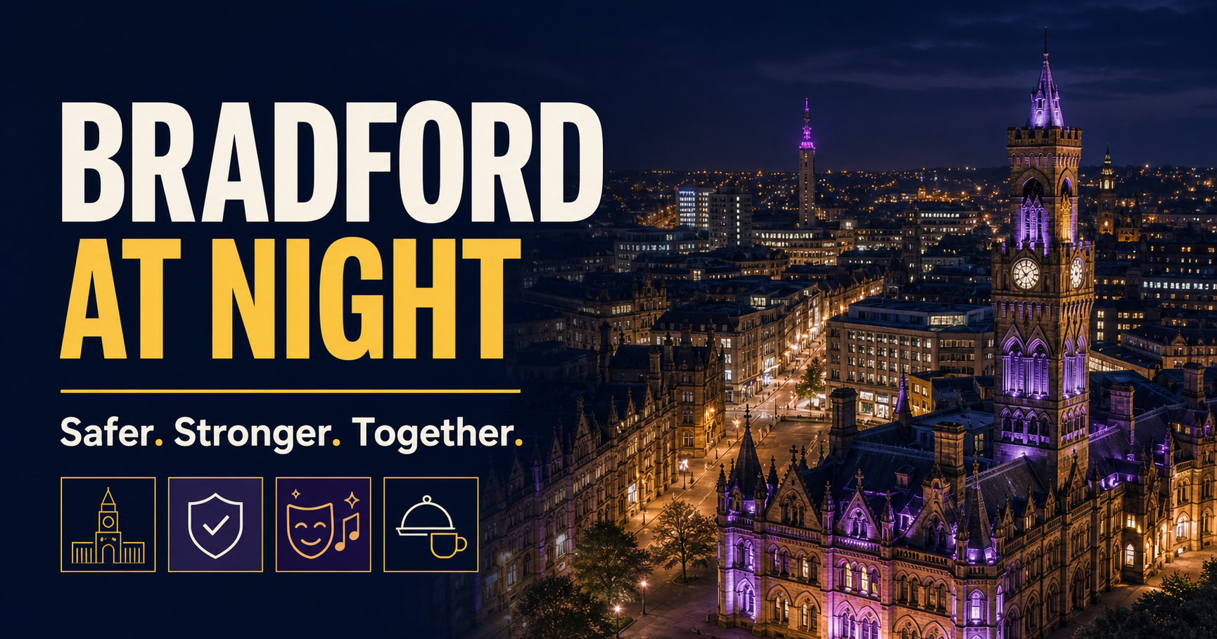 Bradford at night